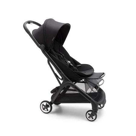 Bugaboo Butterfly Midnight Black zestaw z pałąkiem i torbą transportową