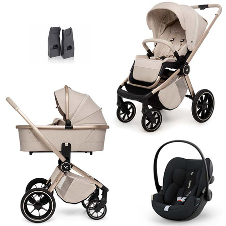 Muuvo Quick BOHO zestaw 3w1 z fotelikiem Cybex Cloud G/G Plus