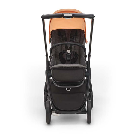 Bugaboo Dragonfly wózek spacerowy rama Graphite/Grey Melange-Island Coral