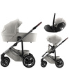 Britax Romer Smile 5Z Lux Linen Grey zestaw 3w1 z fotelikiem Baby-Safe Pro Linen Grey 