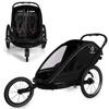 Hamax Breeze Black Podwójna przyczepka rowerowa z zestawem do biegania
