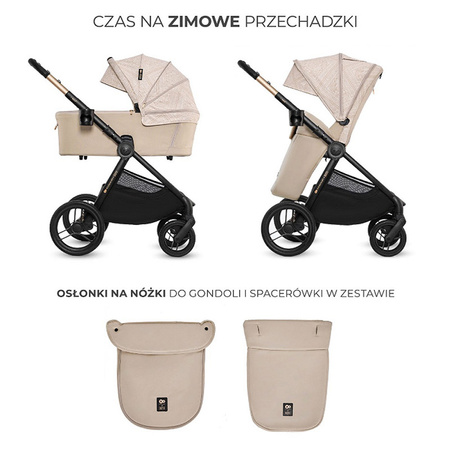 Kinderkraft Nea 2 Bizuu Whisper Dune wózek 2w1 głęboko-spacerowy