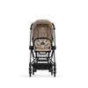 Cybex Mios Matt Black Cozy Beige wózek spacerowy