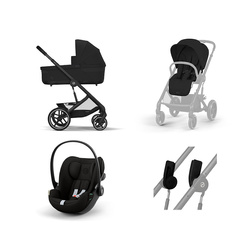 Cybex Balios S Lux 2.0 Moon Black zestaw 3w1