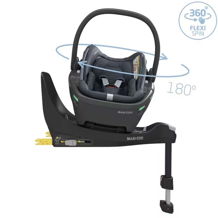 Maxi Cosi Coral 360 Essential Graphite Fotelik z bazą FamilyFIx 360 zestaw 40-75 cm