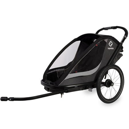 Hamax Cocoon podwójna przyczepka rowerowa z zestawem do biegania