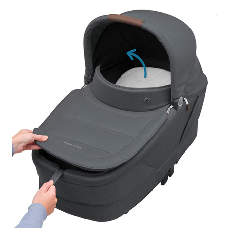 Maxi Cosi Oxford+ Twillic Graphite zestaw 3w1 z fotelikiem Pebble 360 Pro2