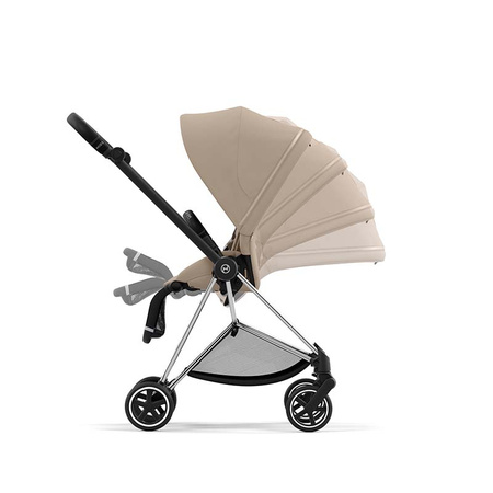 Cybex Mios Chrome Black Cozy Beige wózek spacerowy