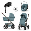 Cybex Talos S Lux 2026 Stormy Blue ze składaną gondolą zestaw 4w1 z fotelikiem Cloud G3 i-Size Plus i Bazą G3