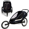 Hamax Breeze Navy/Cream Podwójna przyczepka rowerowa z zestawem do biegania