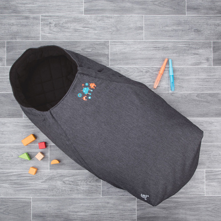 CuddleCo Śpiworek wodoodporny Comfi-Extreme Szary Melange/Roboty