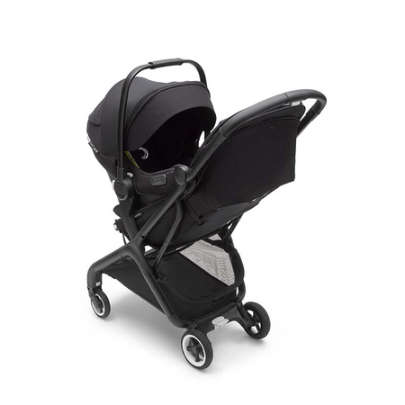 Bugaboo Butterfly Midnight Black zestaw z pałąkiem i torbą transportową