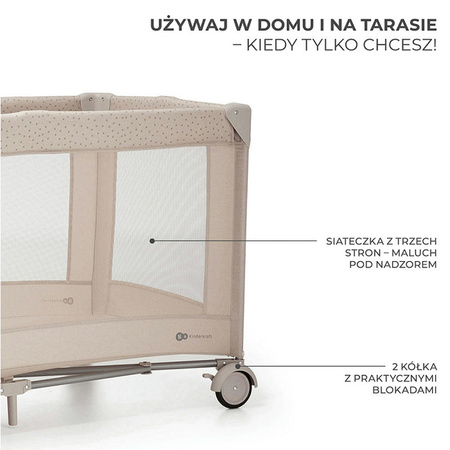 Kinderkraft Joy 2 z akcesoriami łóżeczko turystyczne 3w1