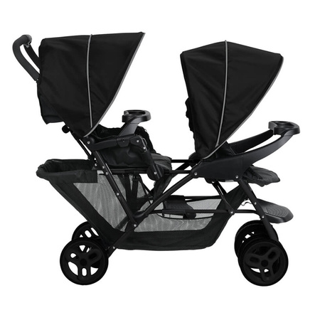 Graco Stadium Duo Black Grey wózek bliźniaczy