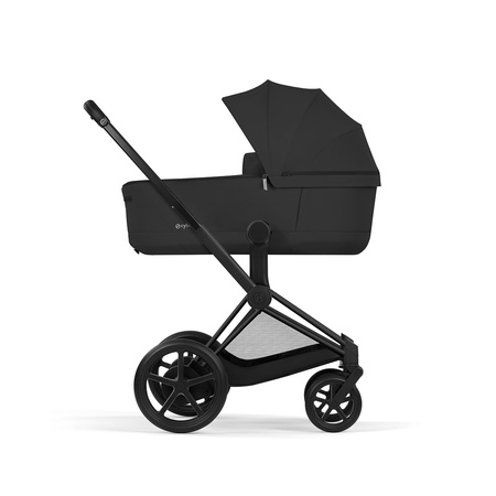 Cybex e-Priam 5.0 Comfort Matt Black Sepia Black wózek 2w1 głęboko-spacerowy