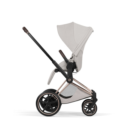 Cybex e-Priam 5.0 Rosegold City Grey zestaw 3w1 z fotelikiem Cloud T i-Size