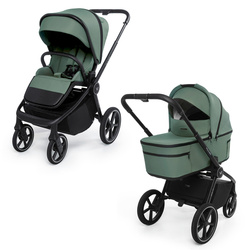 Muuvo Fold Pine Green wózek 2w1 (głęboko-spacerowy)