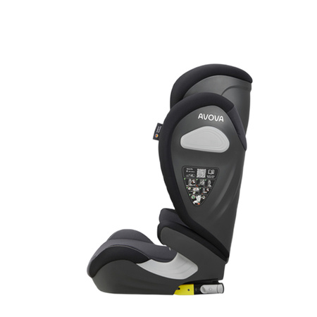 Avova Sora-Fix Grey Black Fotelik samochodowy 100-150 cm