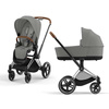 Cybex Priam 4.0 Chrome Brown Mirage Grey wózek 2w1 głęboko-spacerowy