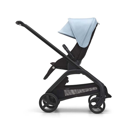 Bugaboo Dragonfly wózek spacerowy rama Black/Midnight Black-Skyline Blue