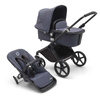 Bugaboo Fox Cub Black/Stormy Blue wózek 2w1 głęboko-spacerowy