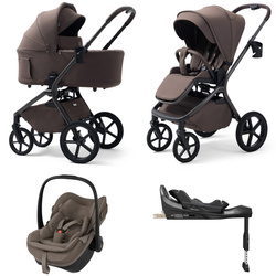 Future Calvio Velvet Chocolate wózek 4w1 z Maxi-Cosi Pebble Slide Pro i bazą