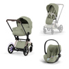 Cybex e-Priam 5.0 Rosegold Sage Green zestaw 3w1 z fotelikiem Cloud T i-Size