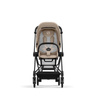 Cybex Mios Matt Black Cozy Beige wózek spacerowy