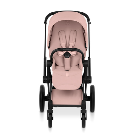 Cybex Priam 5.0 Matt Black Peach Pink zestaw 3w1 z fotelikiem Cloud T i-Size