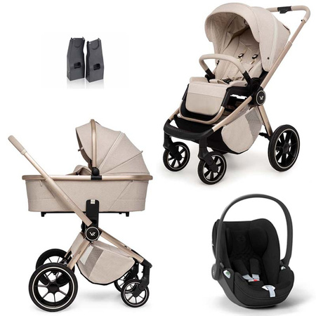 Muuvo Quick BOHO zestaw 3w1 z fotelikiem Cybex Cloud T/T Plus