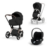 Cybex Priam 5.0 Rosegold Sepia Black zestaw 3w1 z fotelikiem Cloud T i-Size