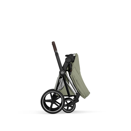 Cybex Priam 5.0 Chrome Brown Sage Green zestaw 3w1 z fotelikiem Cloud T i-Size