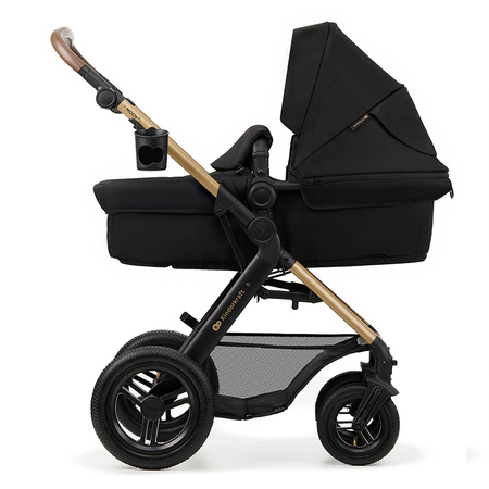 Kinderkraft Moov 2 Air Pure Black wózek 3w1 głęboko-spacerowy z fotelikiem Mink