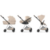 Cybex Mios 4.0 Style Chrome Brown Cozy Beige zestaw 3w1 z fotelikiem Cloud T i-Size