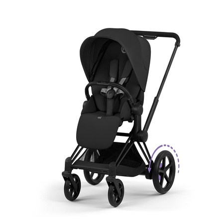 Cybex e-Priam 5.0 Comfort Matt Black Sepia Black wózek 2w1 głęboko-spacerowy
