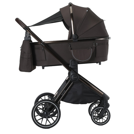 Adamex Spark Chocolate Brown wózek 2w1 głęboko-spacerowy