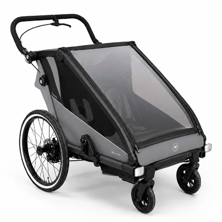 Muuvo Trail Grey Przyczepka 3w1 z wkładką dla noworodka