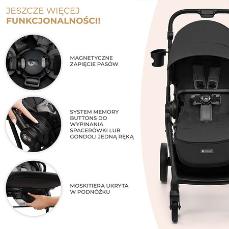 Kinderkraft Yoxi wózek 2w1 głęboko-spacerowy