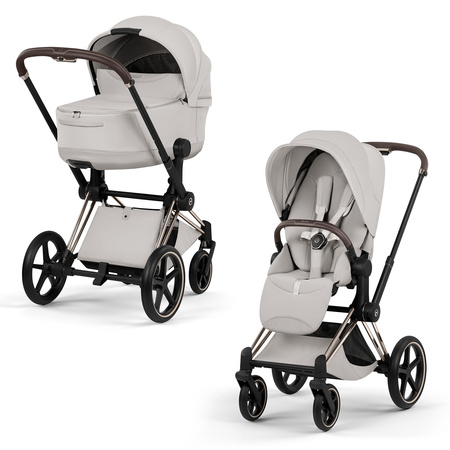 Cybex Priam 5.0 Champagne Gold City Grey wózek 2w1 głęboko-spacerowy