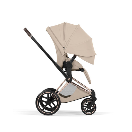 Cybex Priam 5.0 Rosegold Cozy Beige zestaw 3w1 z fotelikiem Cloud T i-Size