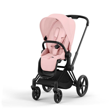 Cybex Priam 4.0 Matt Black Peach Pink wózek spacerowy