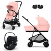 Cybex Melio 2025 Candy Pink zestaw 3w1 z fotelikiem Cybex Cloud G i-Size
