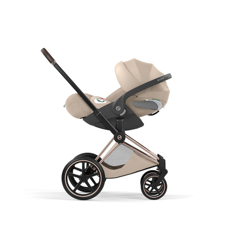 Cybex Priam 5.0 Rosegold Cozy Beige zestaw 3w1 z fotelikiem Cloud T i-Size