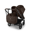 Bugaboo Donkey6 Duo Black/Cocoa Brown wózek 2w1 dla dwójki dzieci w różnym wieku