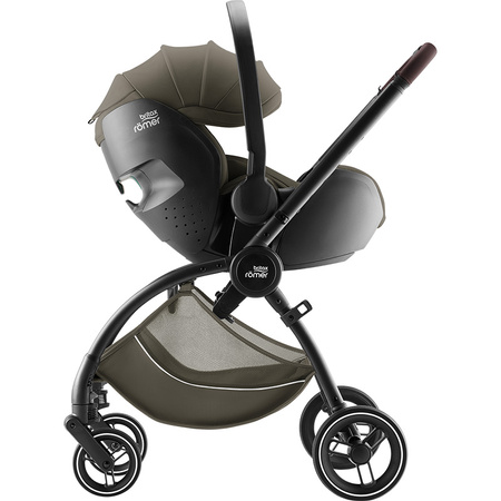 Britax Romer Rio Lux Urban Olive zestaw 3w1 z fotelikiem Baby-Safe Pro