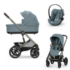 Cybex Talos S Lux Stormy Blue wózek 3w1 głęboko-spacerowy z fotelikam Cloud G Plus
