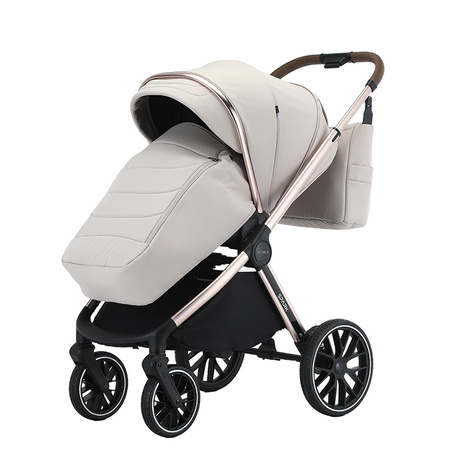 Adamex Spark Champagne Beige wózek 2w1 głęboko-spacerowy