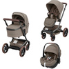 Maxi Cosi Fame Twillic Truffle zestaw 3w1 z fotelikiem Pebble 360 Pro2