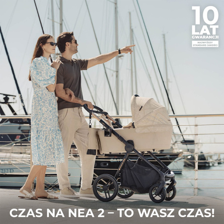 Kinderkraft Nea 2 Bizuu Whisper Dune wózek 2w1 głęboko-spacerowy
