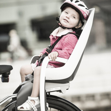 Hamax Caress Dark Grey/Red fotelik rowerowy montowany na ramie